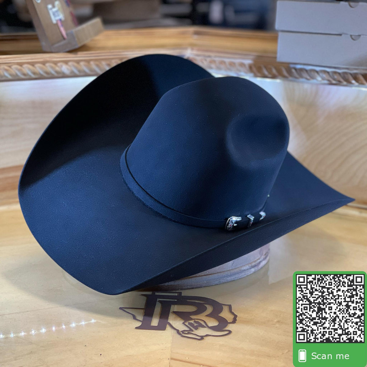 American Hat Co Felt 20X Bone 5” Brim