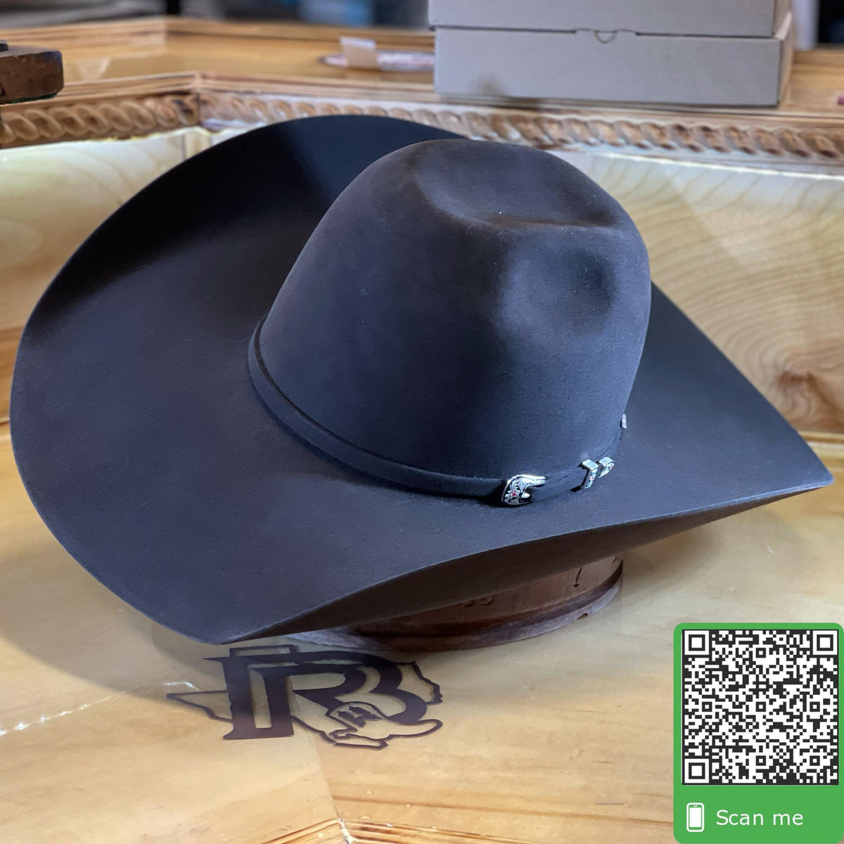 American Hat Co Felt 20X Bone 5” Brim