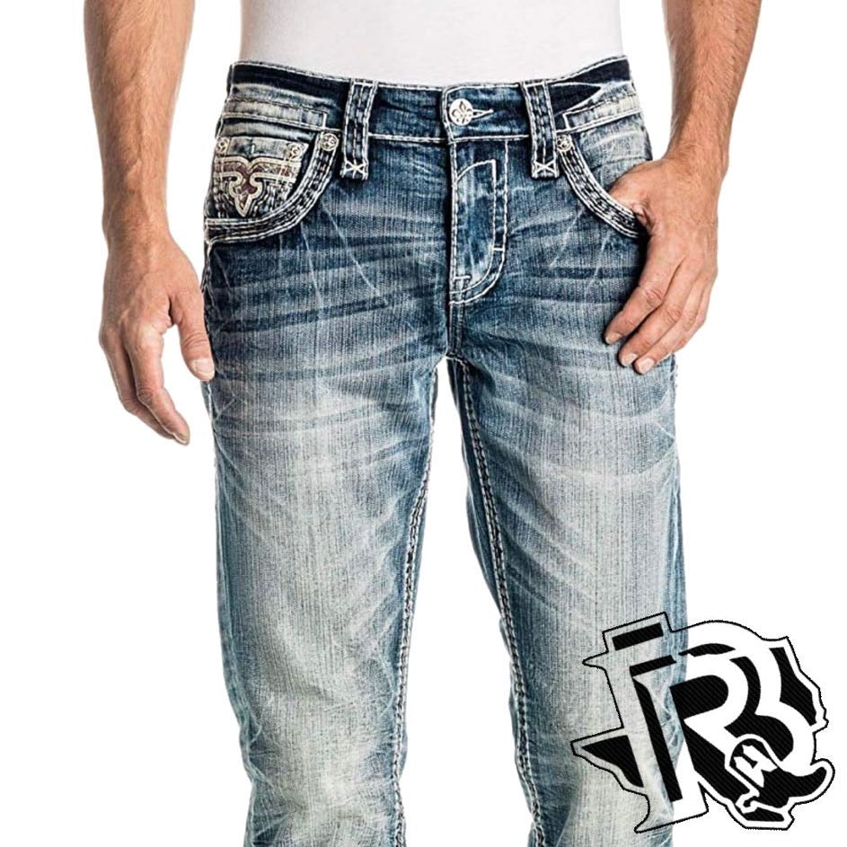Rock Revival Men's Rusty J201R Straight Denim Jeans