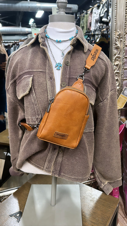 Wrangler Sling Bag/Crossbody/Chest Bag - Light Brown