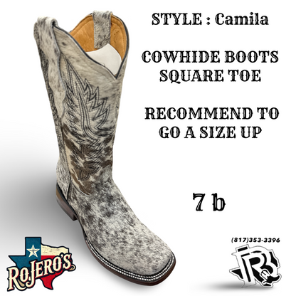 CAMILA COWHIDE BOOTS YOUTH