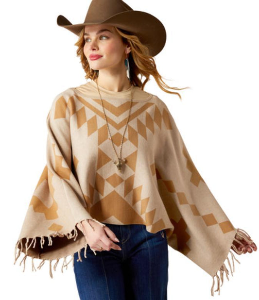 WOMENS  ARIAT SUNSET CHIC SWEATER PONCHO | 10053968