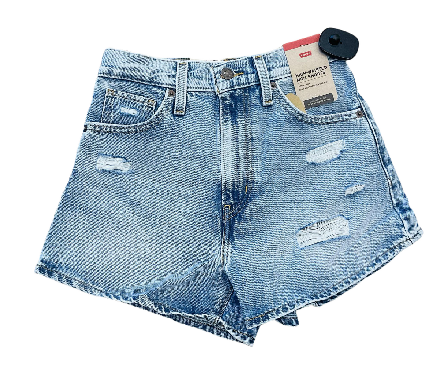 LEVI'S WOMEN'S HIGH WAISTED MOM LIGHT TOUCH JEAN SHORTS |A19650031