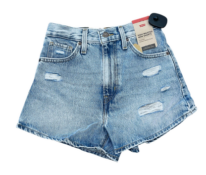 LEVI'S WOMEN'S HIGH WAISTED MOM LIGHT TOUCH JEAN SHORTS |A19650031