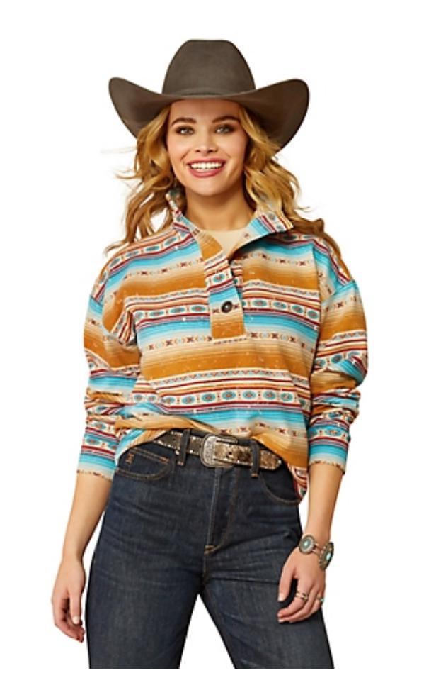 Ariat Women's Hometown Sweatshirt Fallon serape print | 10052416