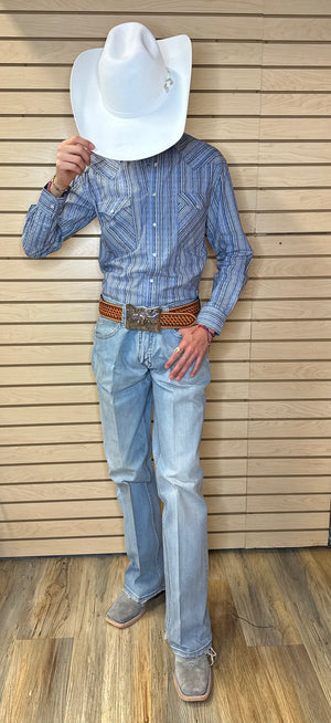 Panhandle Men's  light blue Shirt  | RMN2S02807