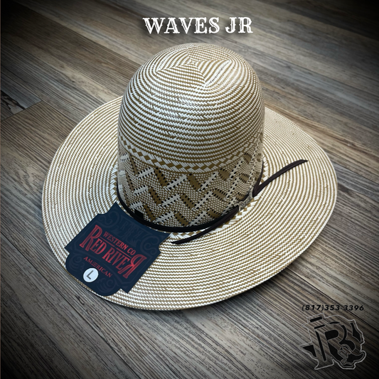 “ Waves JR “ | KIDS RED RIVER STRAW HAT