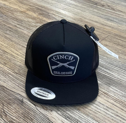 MENS CINCH TRUCKER BLACK CAP | MCC0600601