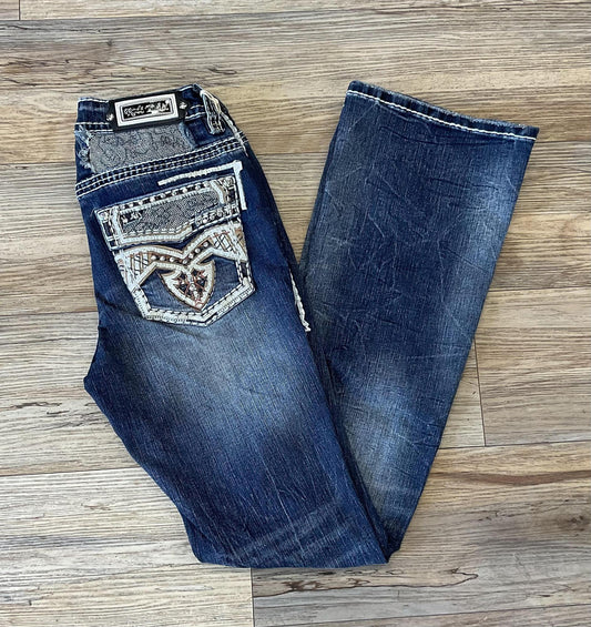 “ NICOLE “ | Womens Western Jeans Stone rhinestone| RA-9320