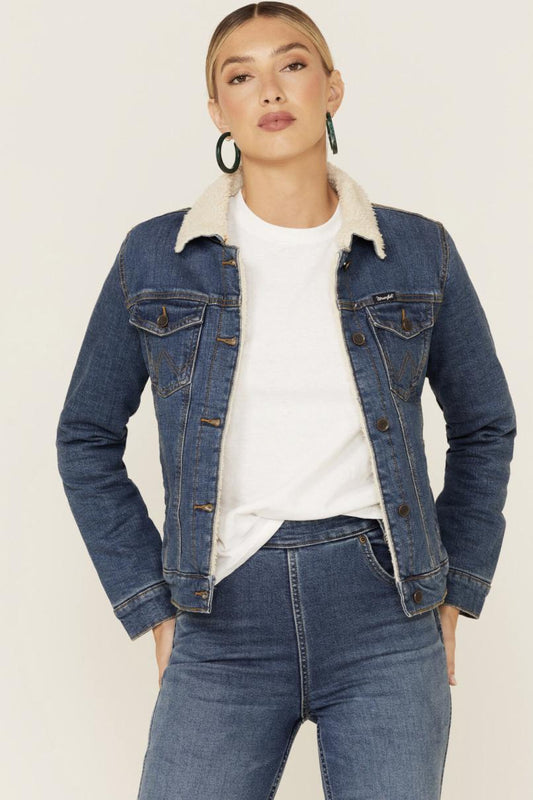 Wrangler Retro Sherpa Denim Jacket | 10LWJ320D