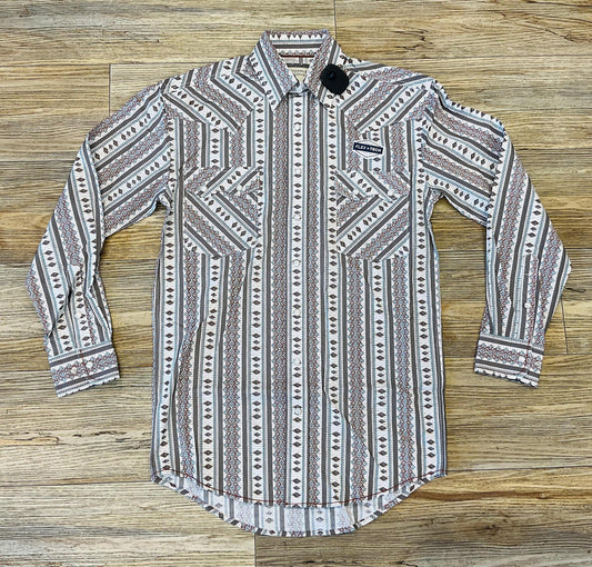 MENS PANHANDLE LONG SLEEVE MULTI PRINT SHIRT | RMN2S05101