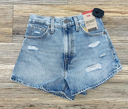 LEVI'S WOMEN'S HIGH WAISTED MOM LIGHT TOUCH JEAN SHORTS |A19650031