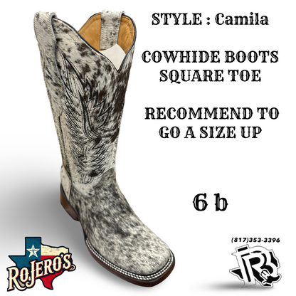 CAMILA COWHIDE BOOTS YOUTH