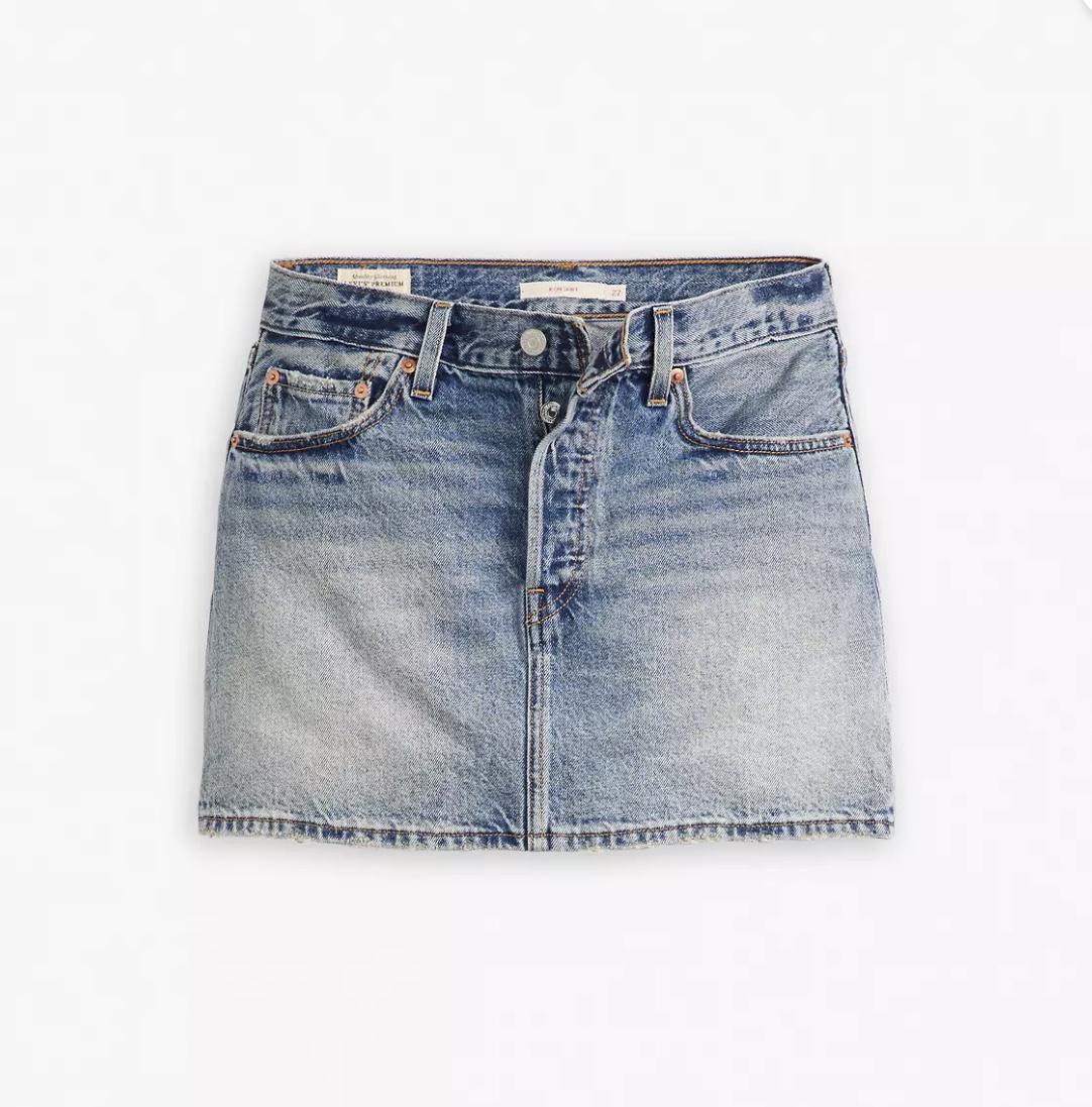 WOMANS MID RISE LEVIS DENIM SKIRT|A46940022