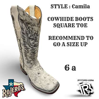 CAMILA COWHIDE BOOTS YOUTH