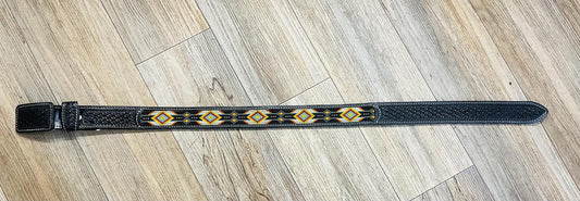 “ JASON “ | MEN WESTERN BEADED BELT 2 INCH MULTI COLOR