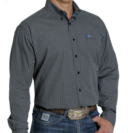 MEN’S CINCH LONG SLEEVE BUTTON UP BLK (MTW1105250)