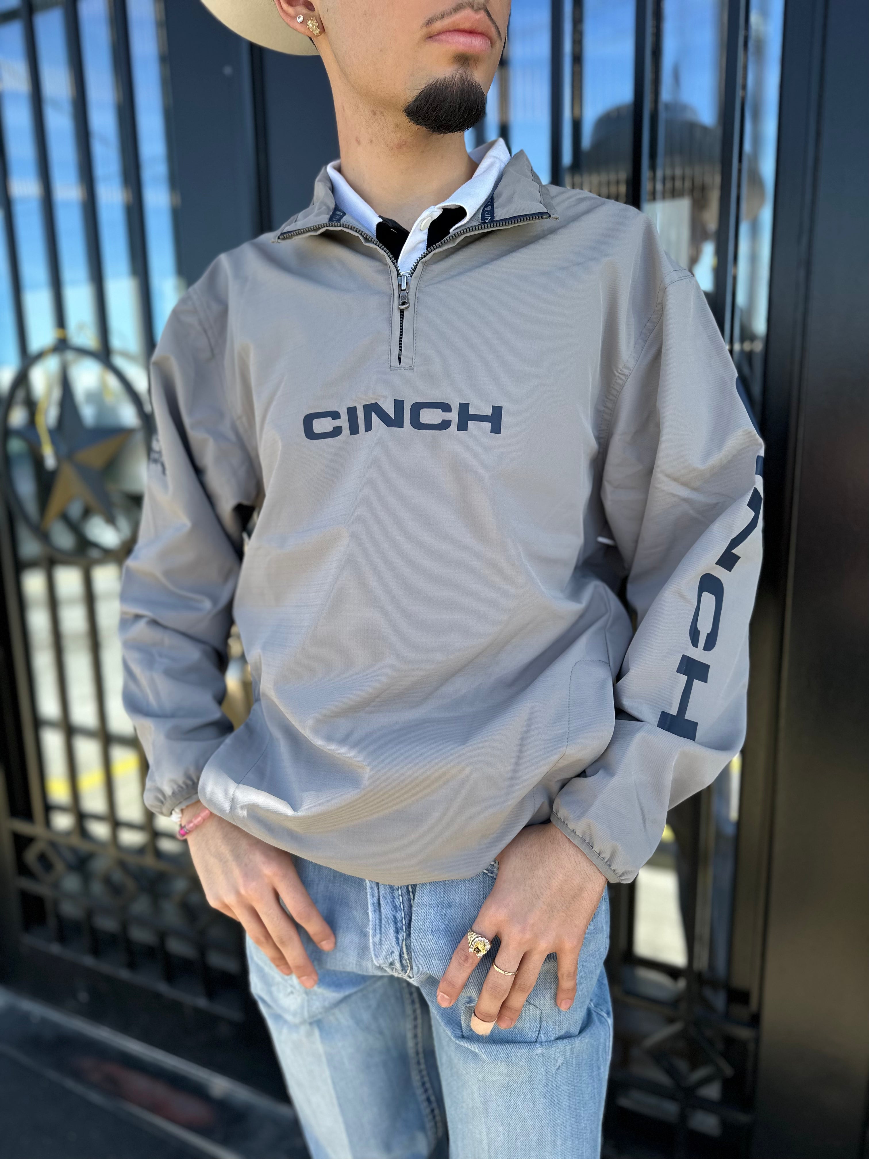 Cinch Men's Grey Windbreaker Jacket | MWJ1000009