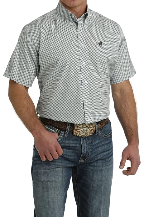 Cinch Men’s arenaflex white short sleeve shirt | MTW1704130