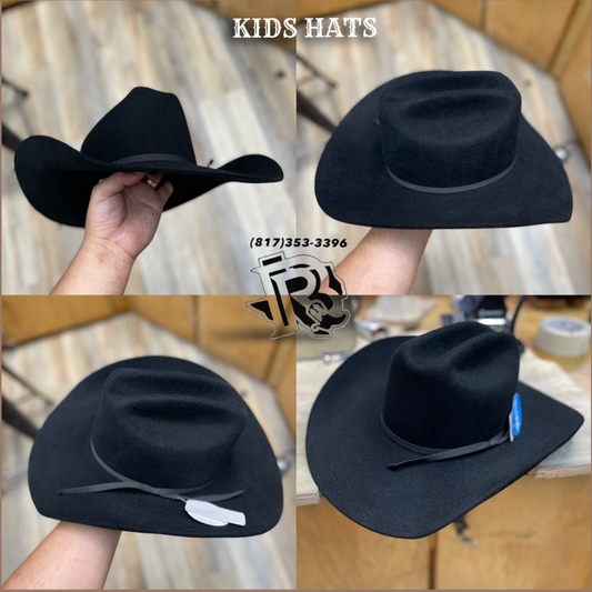 “ Sergio “ | KIDS WOOL WESTERN HAT BLACK T7234001