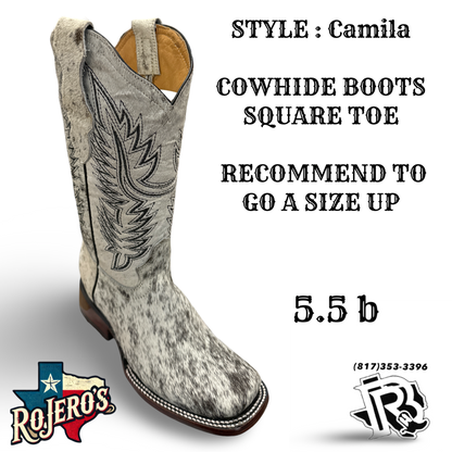 CAMILA COWHIDE BOOTS YOUTH