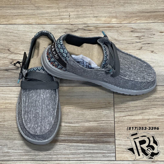 “ WENDY “ | WOMEN HEY DUDE STRETCH SLIP ON SHOE GREY 122163316