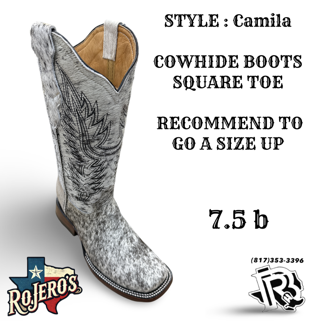 CAMILA COWHIDE BOOTS YOUTH