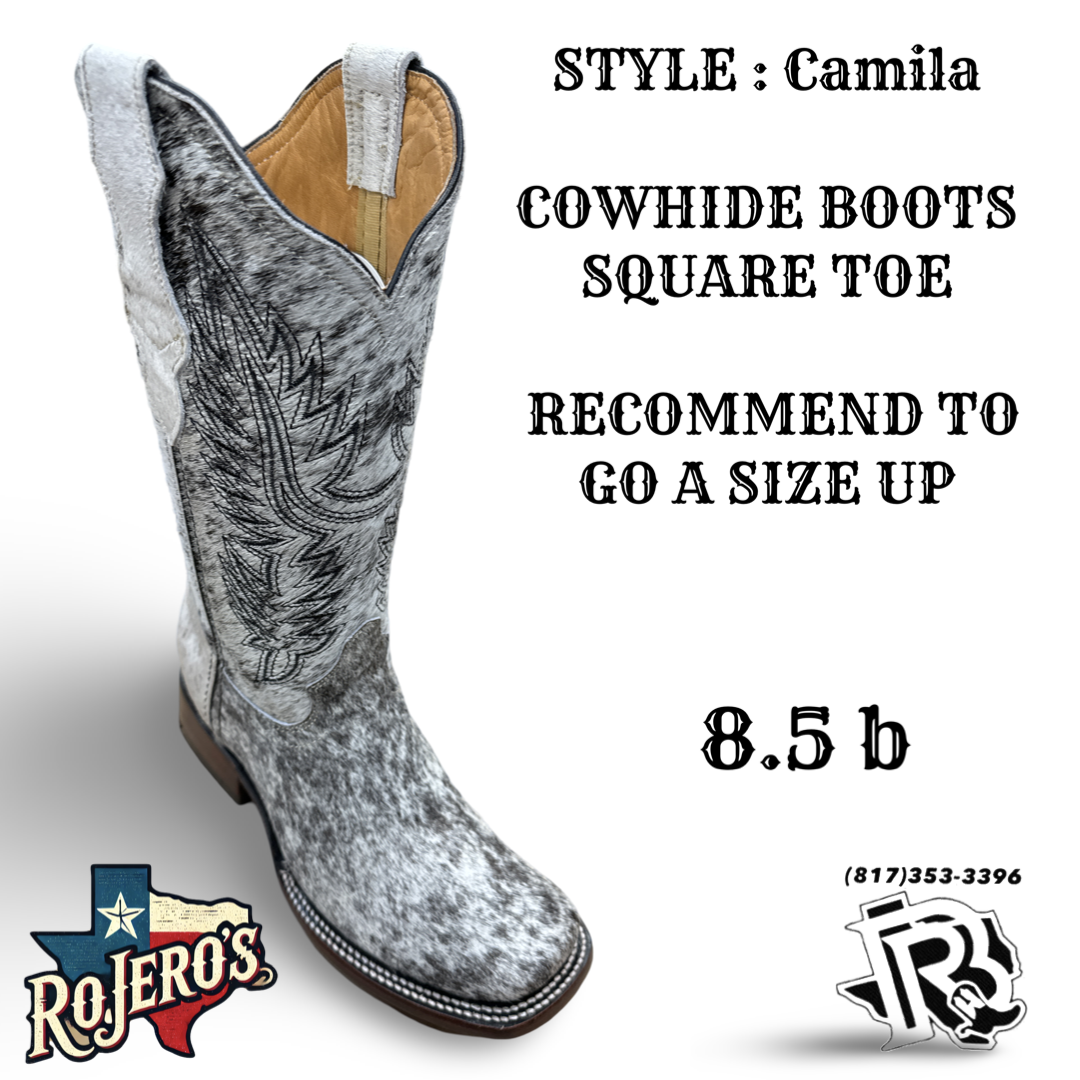 CAMILA COWHIDE BOOTS YOUTH