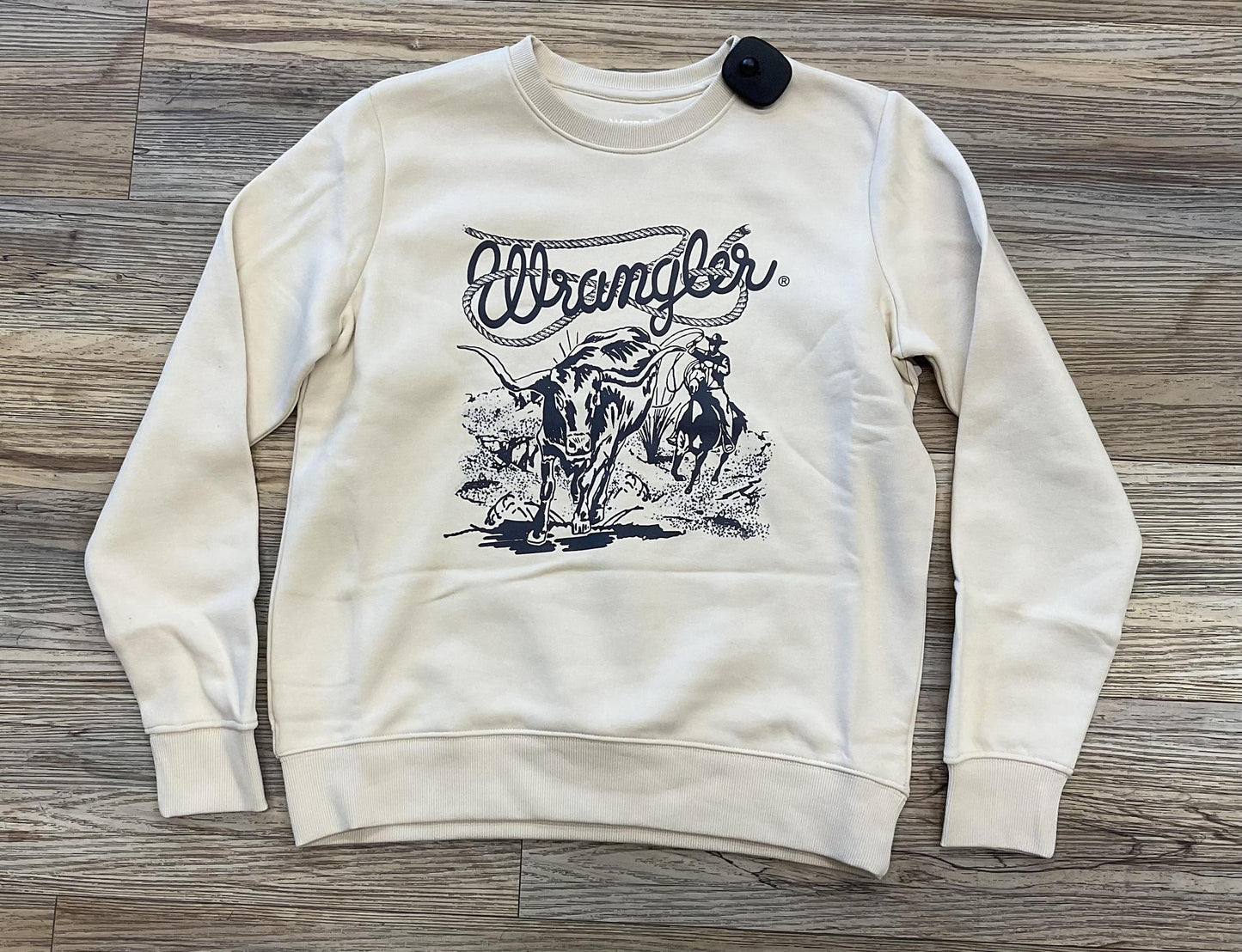 WOMEN'S WRANGLER COWBOY  FLEECE SWEATSHIRT CREAM |112350129