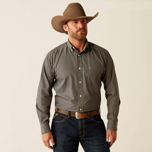 MENS ARIAT NAVY LONG SLEEVE SHIRT | 10053911