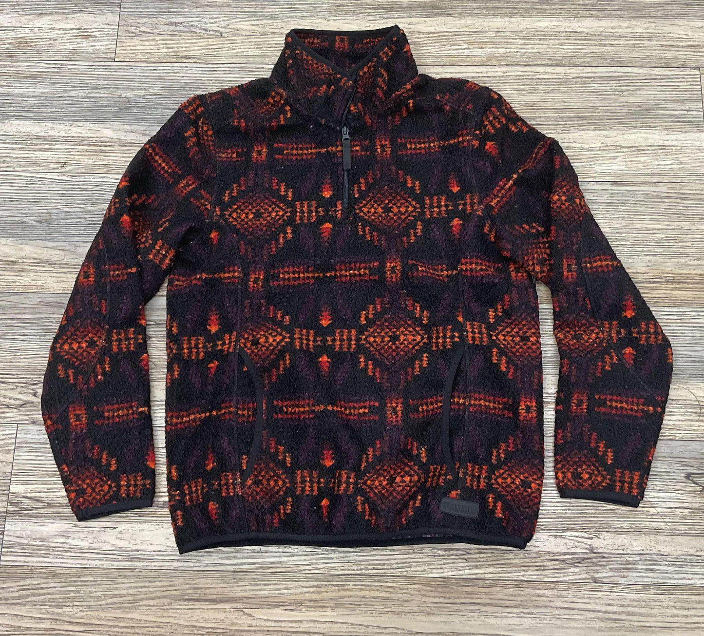 “ Jason “ | MENS R0CK & ROLL RED PRINTED BERBER AZTEC PULLOVER RED BM91C05552