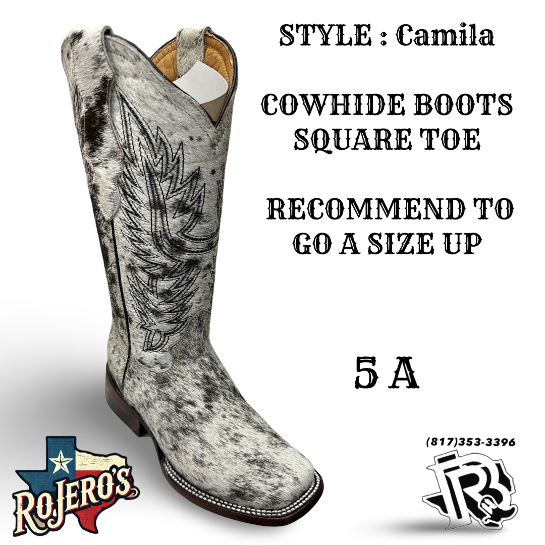 CAMILA COWHIDE BOOTS YOUTH