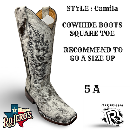 CAMILA COWHIDE BOOTS YOUTH