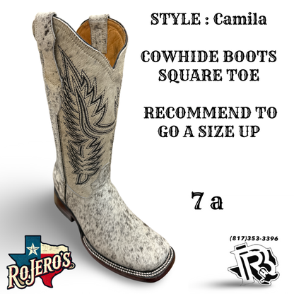 CAMILA COWHIDE BOOTS YOUTH