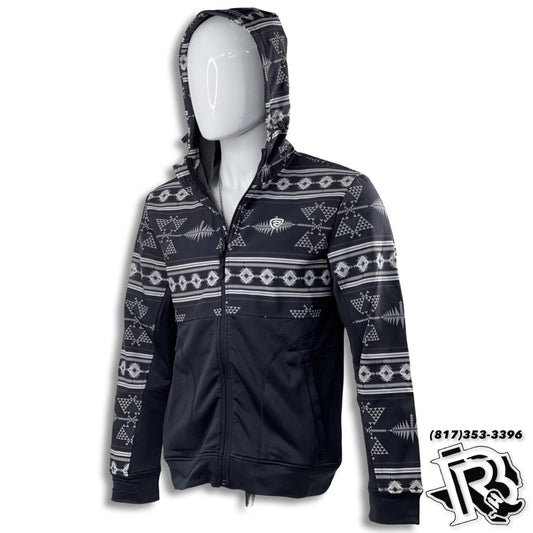 GREY AZTEC | MEN'S HOODIE/JACKET FULL ZIP JACKET