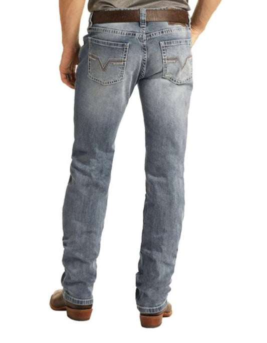 MENS ROCK N ROLL JEANS (SLIM STRAIGHT)(M1R7730) BLUE LABEL