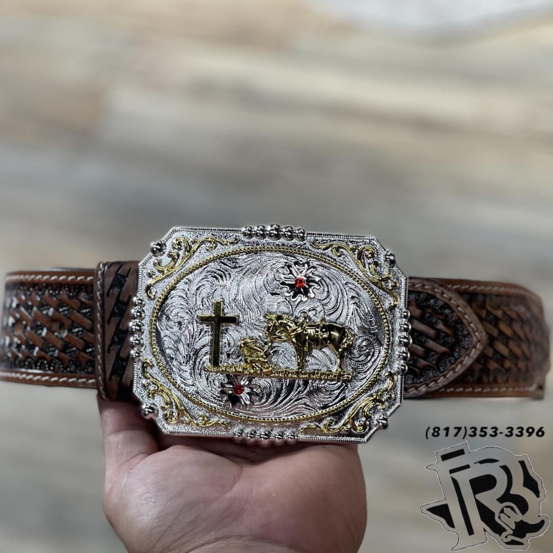 “ COWBOY AND CROSS “ | MEN WESTERN BELT