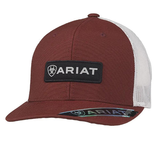 Ariat Men's Snap Back Cap Red with Patch | A300015504