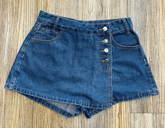 MELANIE DARK WASH SKORT