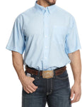 Mens short sleeve light blue shirt cinch | MTW1111442