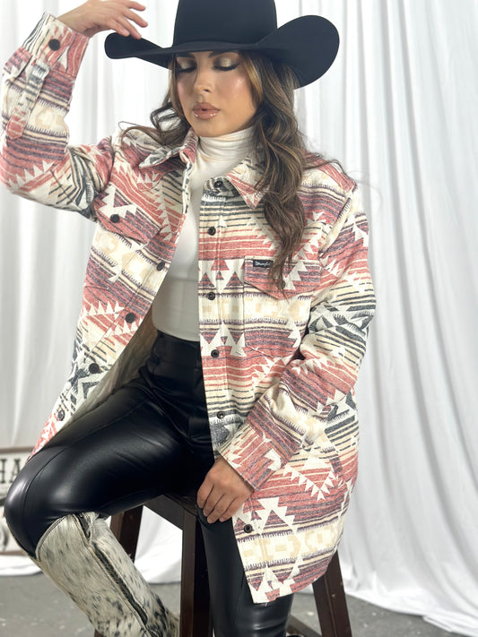 LADIES WRANGLER SOUTHWESTERN PRINT JACKET - |  112336449