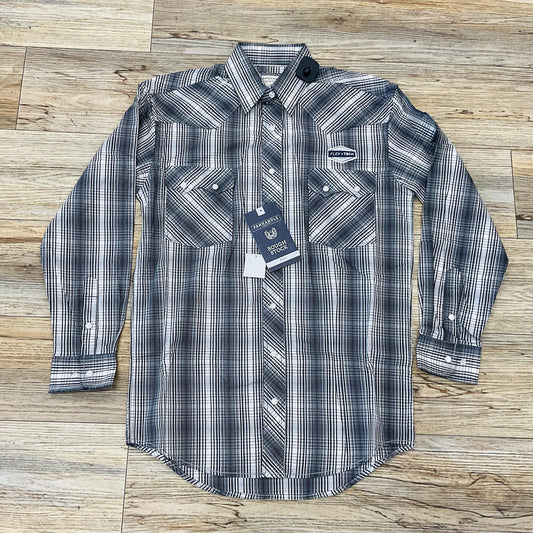 MENS PANHANDLE LONG SLEEVE SNAP BLACK SHIRT | RMN2S04609