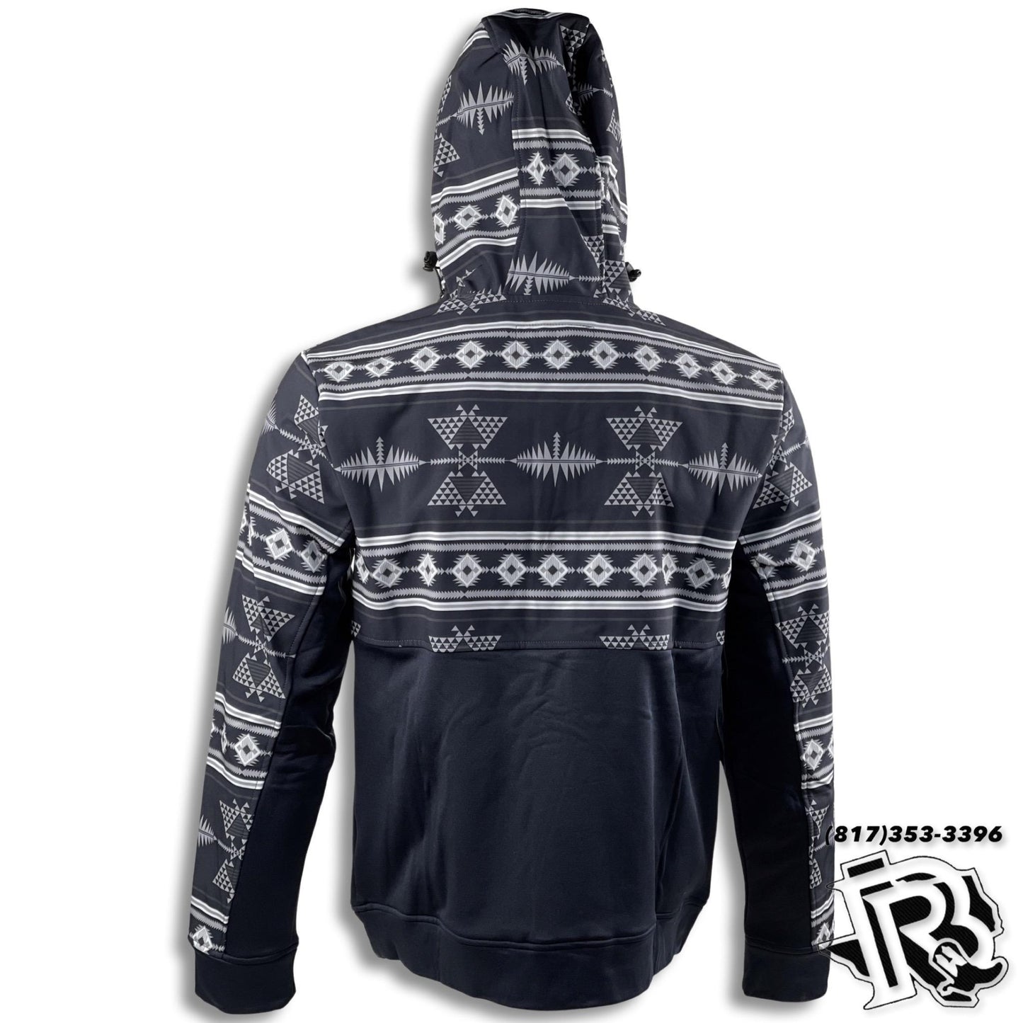 GREY AZTEC | MEN'S HOODIE/JACKET FULL ZIP JACKET