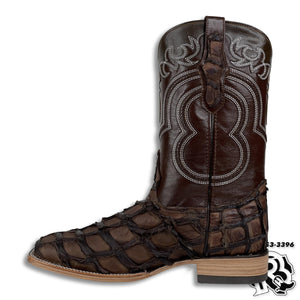 “ Wyatt “  | Men Western Square Toe Boots Brown Original Leather Hometown