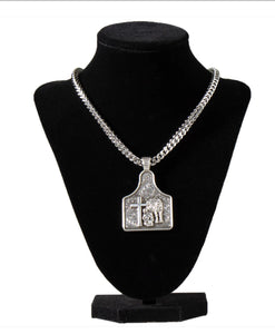 TWISTER MENS NECKLACE 24" CHAIN PRAYING COWBOY | 32166