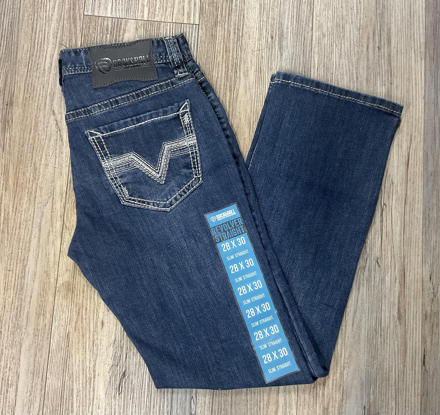 MENS ROCK & ROLL DARK VINTAGE JEANS |BM1RD03668 BLUE LABEL