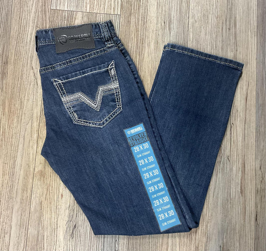 MENS ROCK & ROLL DARK VINTAGE JEANS |BM1RD03668 BLUE LABEL