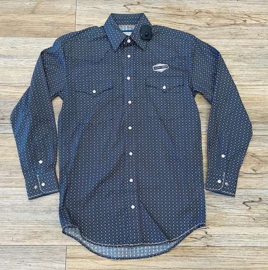 MENS PANHANDLE LONG SLEEVE TEAL SHIRT |RMN2S05108