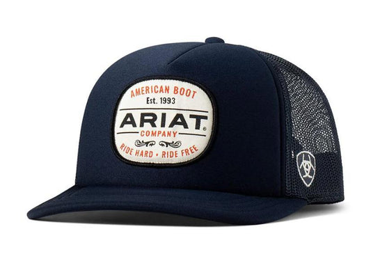 Ariat Men`s Navy Classic Patch Trucker Cap|A300091103