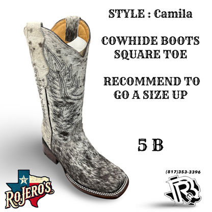 CAMILA COWHIDE BOOTS YOUTH